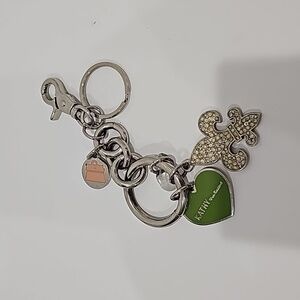 Kathy Von Zeeland Silver Purse Charm Keychain